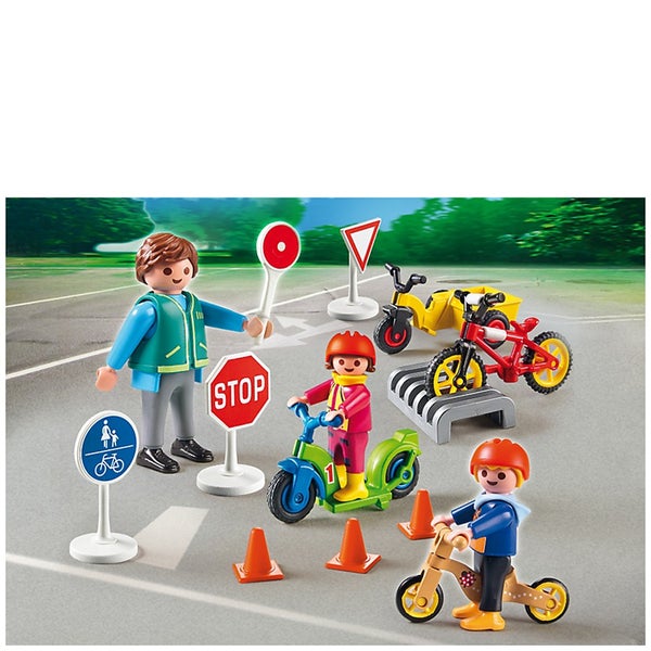 Playmobil -Enfants avec agent de sécurité routière (5571)