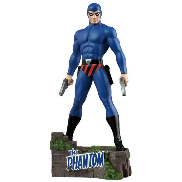 Ikon Collectibles The Phantom The Ghost Who Walks Blue Statue