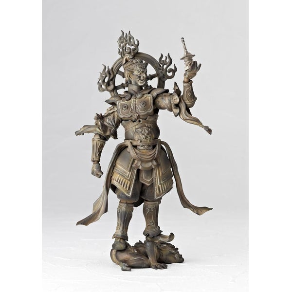 Takeya Takayuki Buddhist Revoltech Takeya No. 001 Tamonten Wooden Action Figure