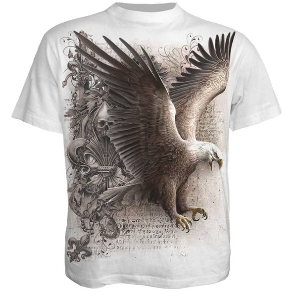 T -Shirt Spiral pour Homme WINGS OF FREEDOM -Blanc