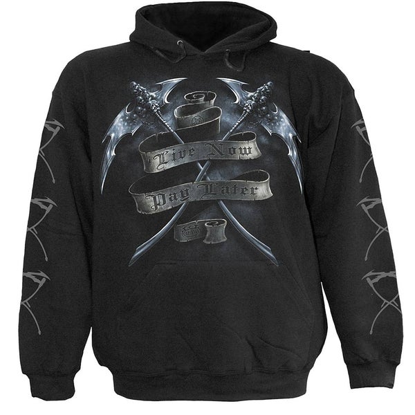 Spiral Men's LIVE NOW PAY LATER Hoody - Black