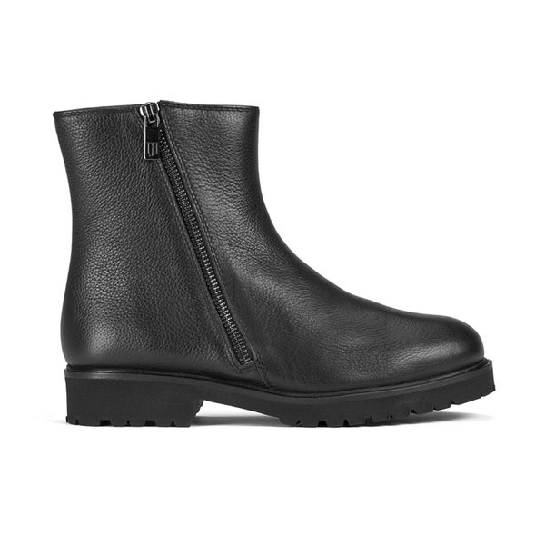 Ilse Jacobsen Women's Diagonal Zip Ankle Boots - Black
