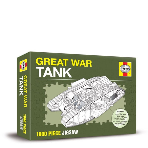 Puzzle Tank de la Première Guerre Mondiale 1000 pièces -Haynes
