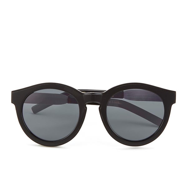 LDNR Women's Compton Sunglasses - Shiny Black/Smoke