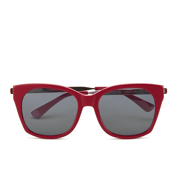 LDNR Women's Conduit Sunglasses - Shiny Red/Smoke