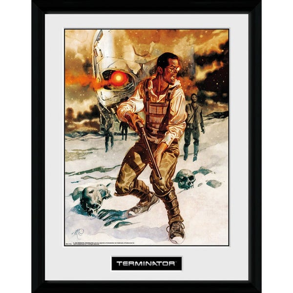 Terminator 2 Comic 5 - 16 Inch x 12 Inch Framed Photographic