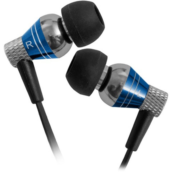 JLab - Jbuds Pro Premium Metal Earphones with Mic - Cobalt Blue