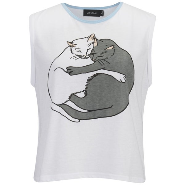 MINKPINK Women's Yin Yang Kitty T-Shirt - Multi