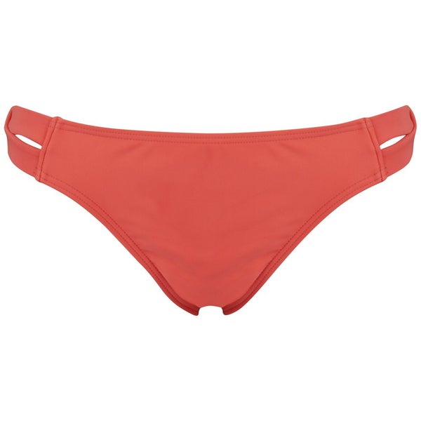 MINKPINK Women's Spliced Summer Strappy Brief Bikini - Nectarine