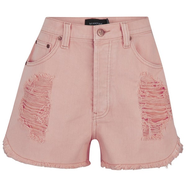 MINKPINK Women's Almost Famous Slasher Shorts - Blush Pink