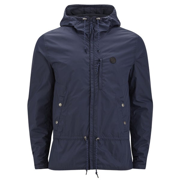 Pretty Green Men's Quilt Lined Cagoule - Navy