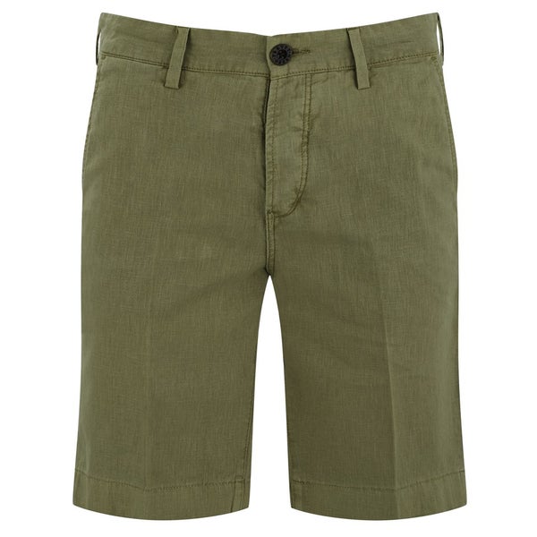 Pretty Green Men's Orton Linen Shorts - Green