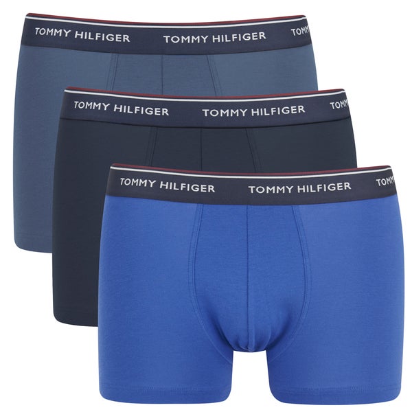 Tommy Hilfiger Men's Stretch Trunk 3-Pack - Navy/Blue/Light Blue