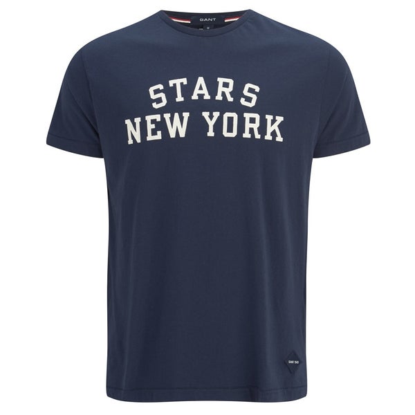 GANT Men's Stars New York T-Shirt - Blue