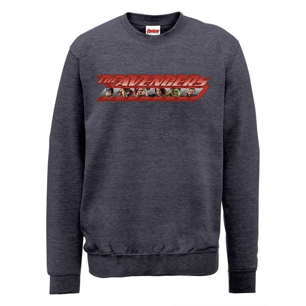 Marvel Avengers Age of Ultron Classic Red Logo Sweatshirt - Dark Grey
