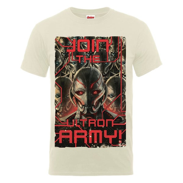 Marvel Avengers Men's Age of Ultron Join The Army T-Shirt - Nude