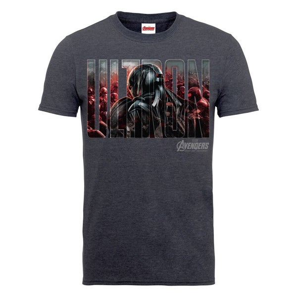 Marvel Avengers Men's Age of Ultron Ultron T-Shirt - Dark Grey