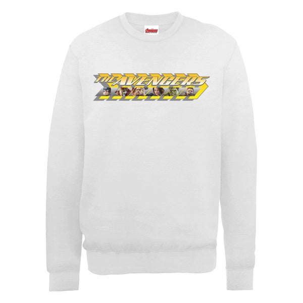 Marvel Avengers Age of Ultron Classic Yellow Logo Sweatshirt - Ash Grey
