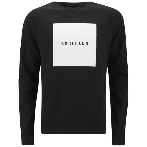 Soulland Men's Hendricks Printed Sweater - Black