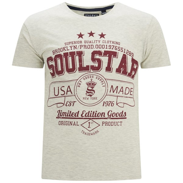 Soul Star Men's Garland T-Shirt - Oatmeal