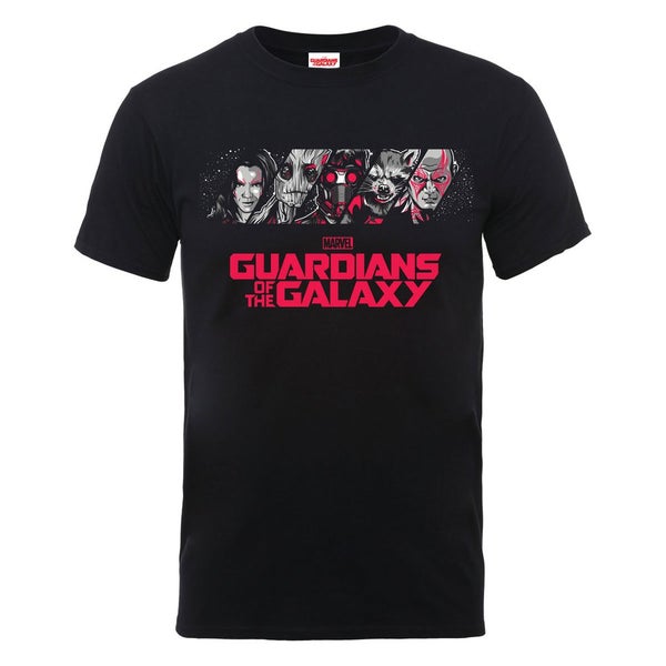 Marvel Guardians of the Galaxy Men's Team Logo T-Shirt - Black