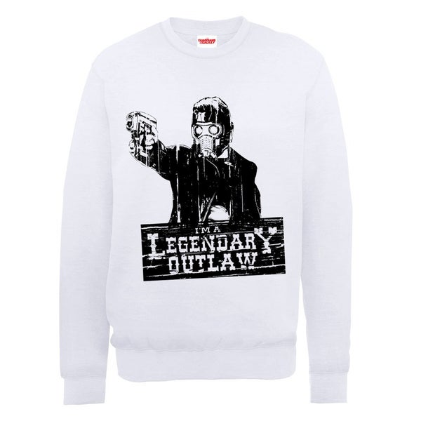 Marvel Guardians of the Galaxy Star-Lord Legendary Outlaw Sweatshirt - White