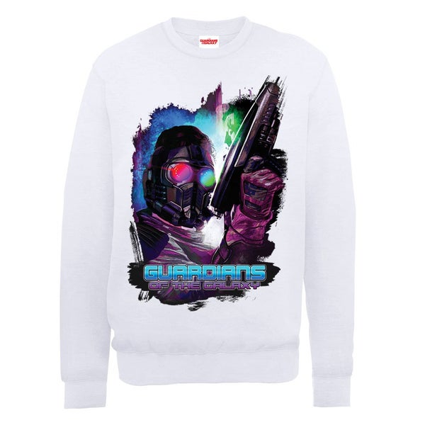 Marvel Guardians of the Galaxy Star-Lord Pose Sweatshirt - White