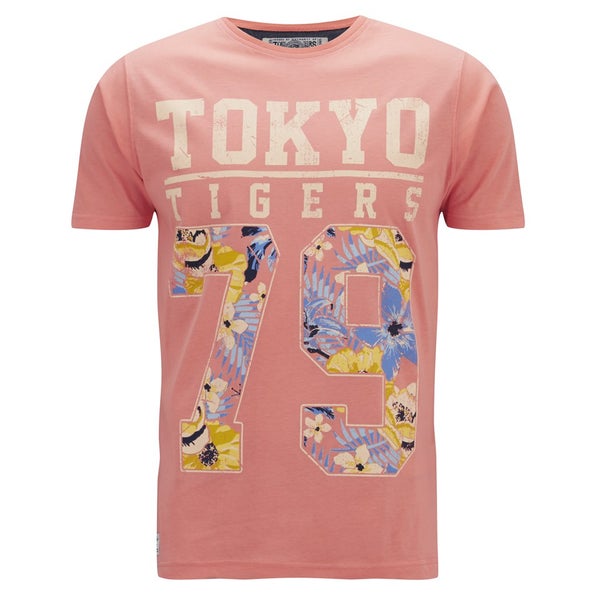 Tokyo Tigers Men's Mauna Printed T-Shirt - Pale Coral