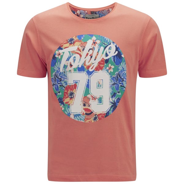 Tokyo Tigers Men's Monchy Printed T-Shirt - Pale Coral