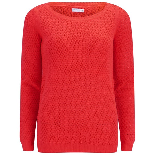 ONLY Women's Clearwater Boatneck Jumper - Fiery Coral
