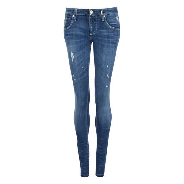ONLY Women's Mercury Low Rise Skinny Jeans - Medium Blue Denim