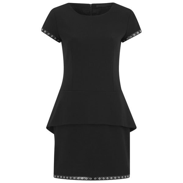 Karl Lagerfeld Women's Louise Heavy Crepe Dress - Black