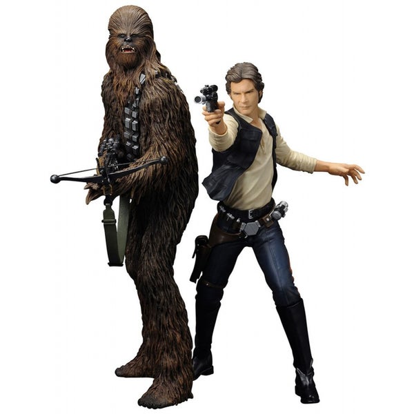 Kotobukiya Star Wars Han Solo and Chewbacca ArtFX+ 1:10 Scale Statue