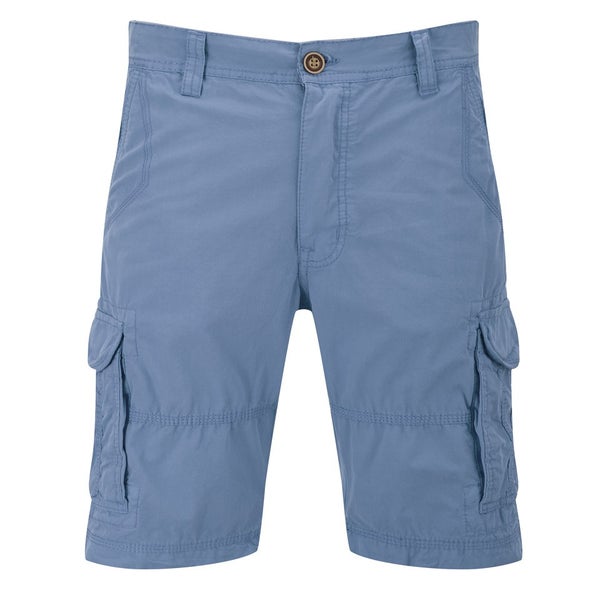 Threadbare Men's Fargo Cargo Shorts - Washed Blue