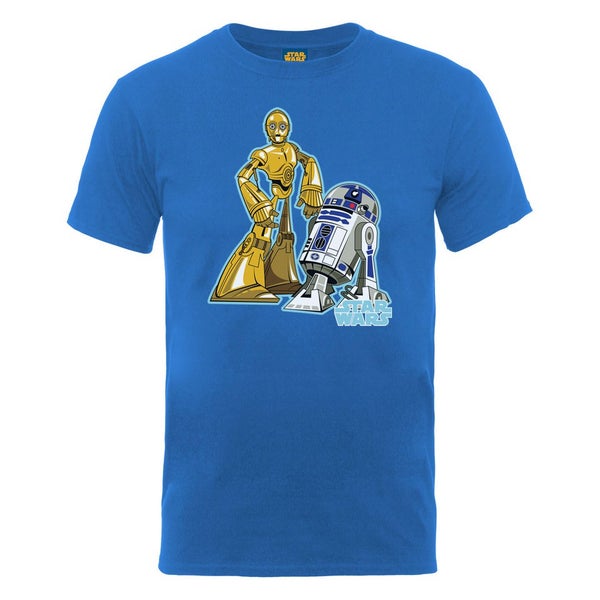 Star Wars Men's C-3PO and R2-D2 Character T-Shirt - Royal