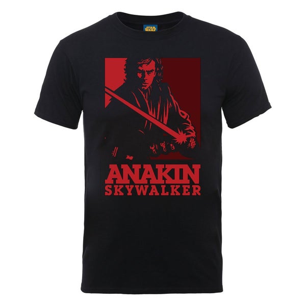 Star Wars Men's Evil Anakin Art Poster T-Shirt - Black