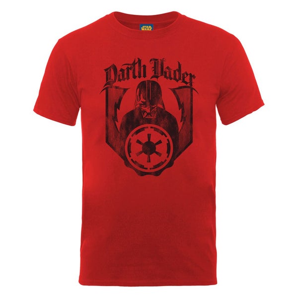 Star Wars Men's Darth Vader Gates Distress T-Shirt - Red