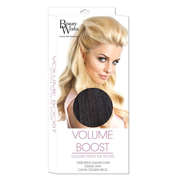 Extension de cheveux Volume Boost de Beauty Works - 1B Ébène
