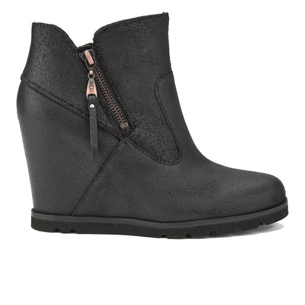 UGG Women's Myrna Wedged Ankle Boots - Black