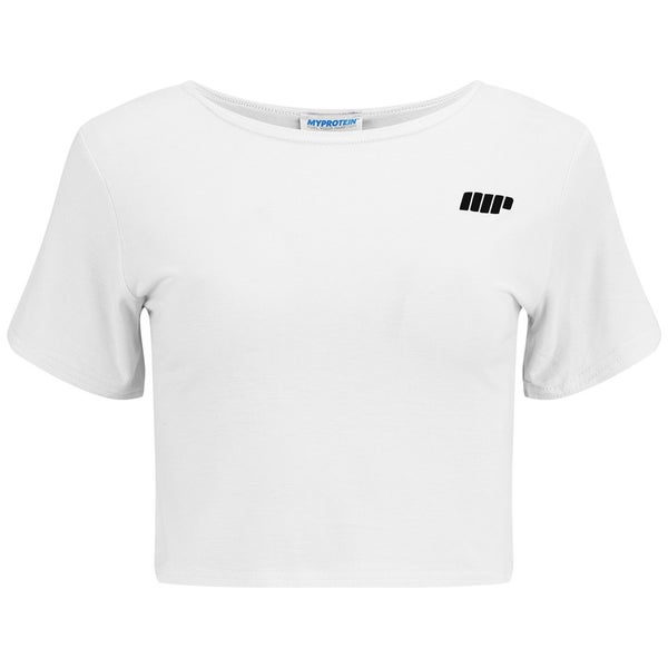 Myprotein Women's Cropped T-Shirt, White