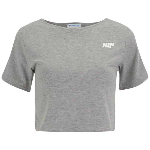 Myprotein Women's Cropped T-Shirt, Grey