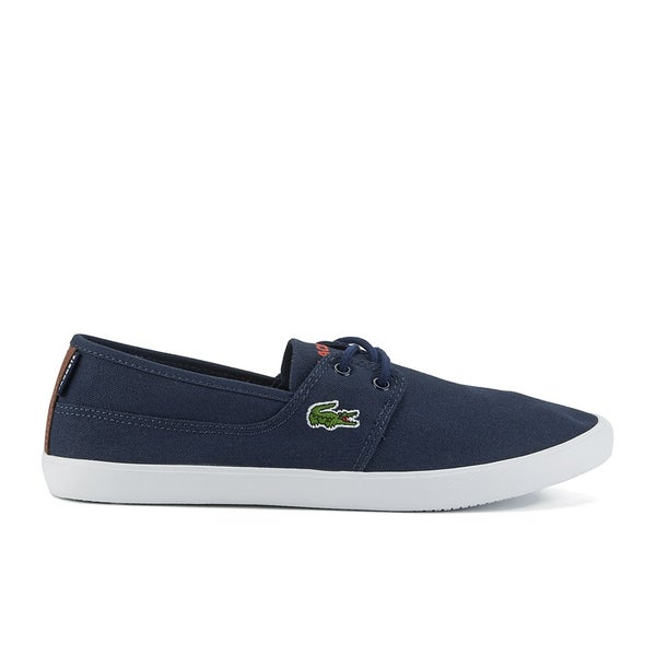 Lacoste Men's Marice Lace SEP Canvas Slip On Pumps - Dark Blue
