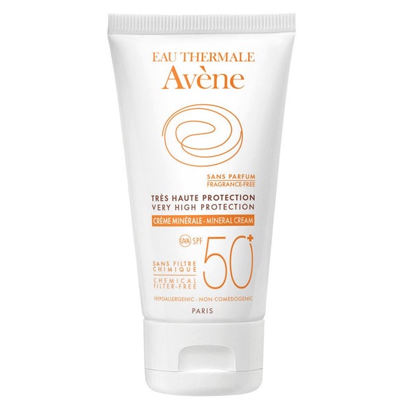 Avène SPF50 crème solaire peaux sensibles (50ml)