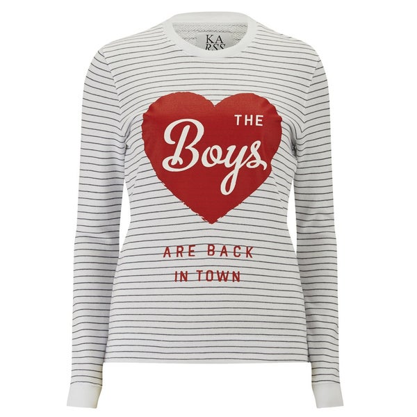 Zoe Karssen Women's The Boys Are Back Sweatshirt - White