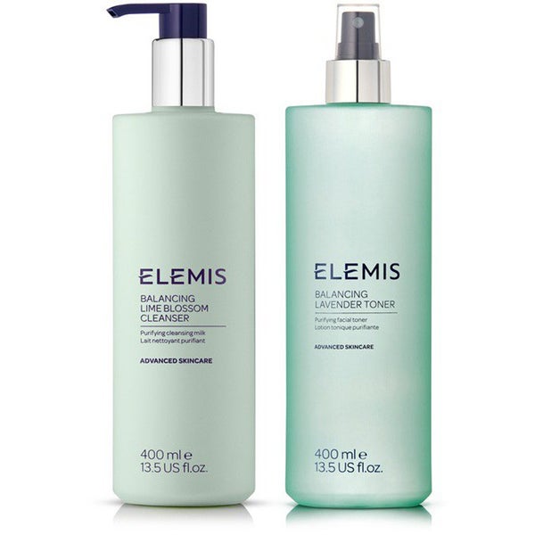 Elemis Supersize Balancing Cleanser and Toner Duo (Worth £88.00)