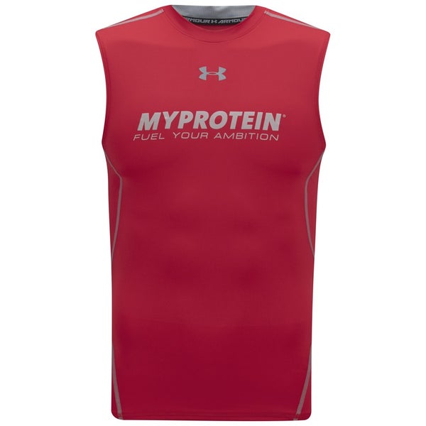 Under Armour Men's HeatGear Sleeveless Compression Shirt - Red
