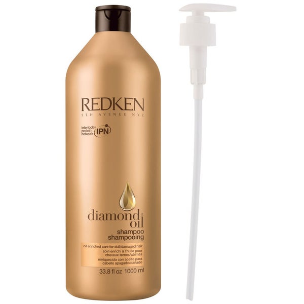 Redken Diamond Oil Shampoo (1000 ml) con dosatore - (del valore di £ 47.50)