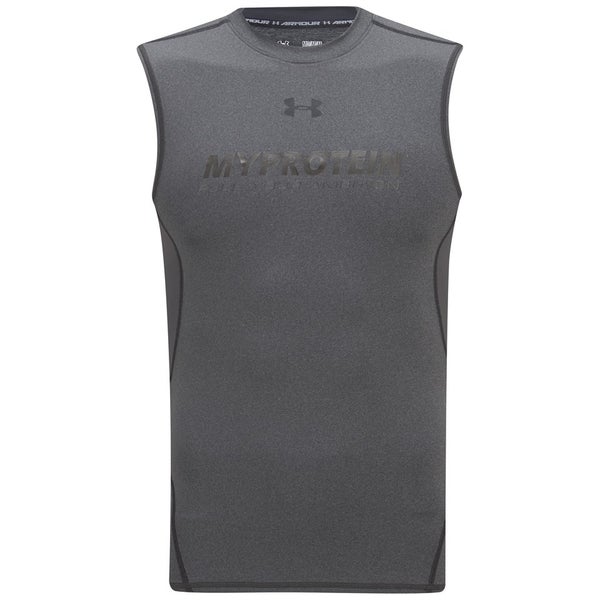 Under Armour Men's HeatGear Sleeveless Compression Shirt - Carbon Heather