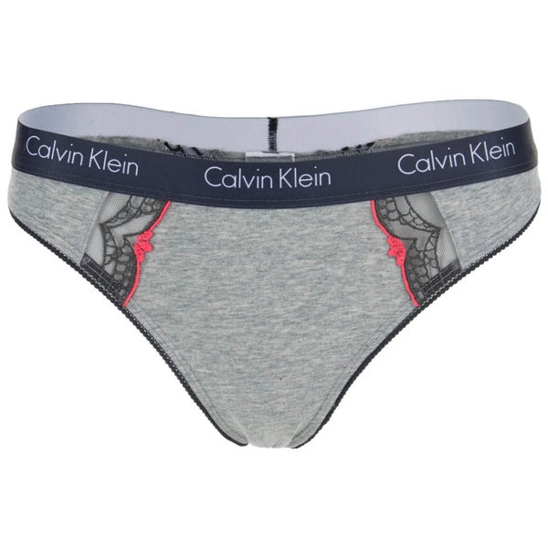 Calvin Klein Women's CK One Cotton Thong - Grey Heather