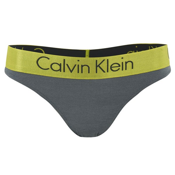 Calvin Klein Women's Dual Tone Thong - Vista/Lunar
